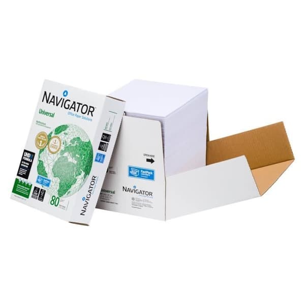 Satinpapper - Navigator - A4 - 80 g - 2500 ark - FSC-certifierad