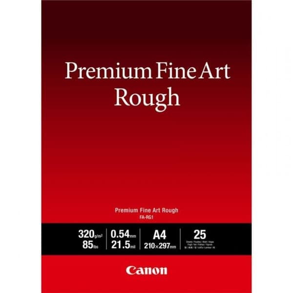 Papier beaux-arts - CANON - Premium Fine Art Rough - A4 - 320 g/m² - 25 ark