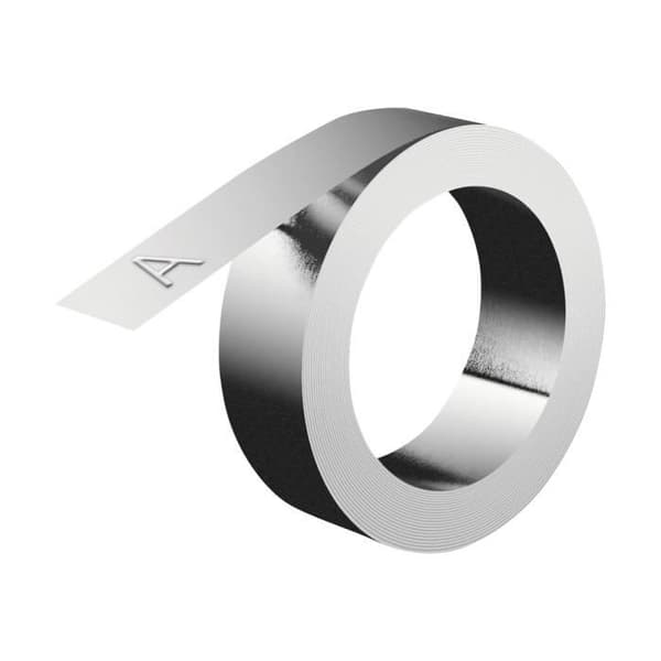 Etiketter - DYMO - Aluminium - 12 mm x 3,65 m - Självhäftande - 1 rulle