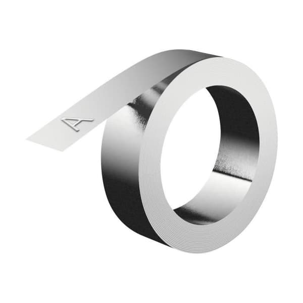 Etiketter - DYMO - Aluminium - 12 mm x 3,65 m - Självhäftande - 1 rulle