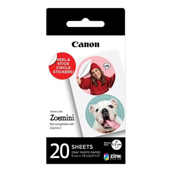 Canon Zink Instant Photo Paper för Zoemini Portable Photo Printer