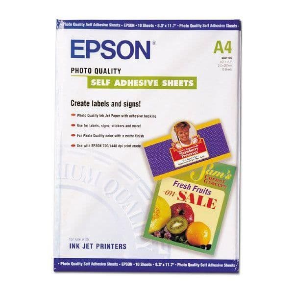 Sjöpapper - EPSON - A4 - 210 x 297 mm - 167 g/m2 - 10 stycken