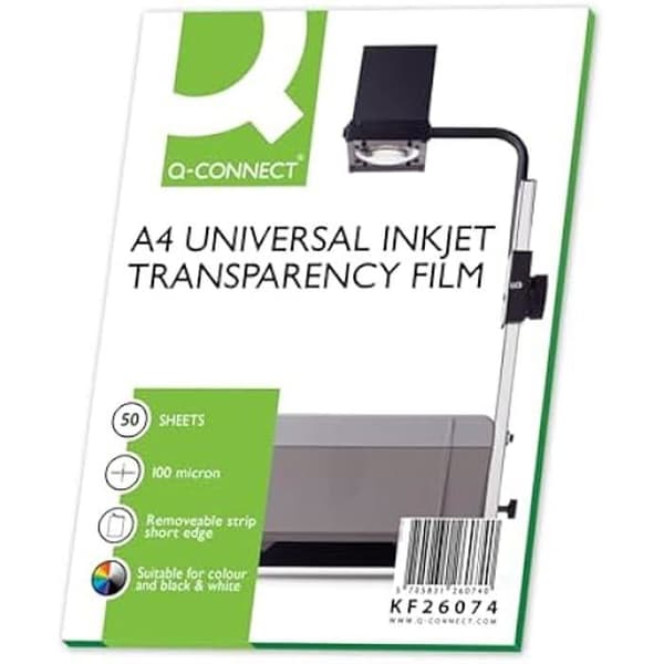 Presentationstillbehör - Q-CONNECT - KF26074 - Transparent - Förpackning om 50 - Import Storbritannien