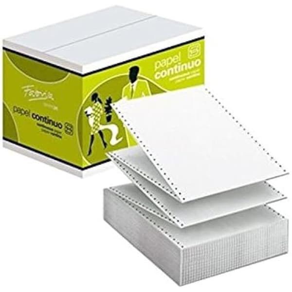 Kontinuerligt papper för Fabrisa White Printers