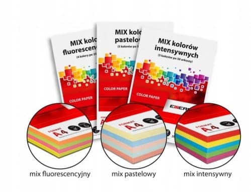 Paperiväri A4 Mix Intensive 80G /100 arkkia/ Emerson