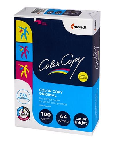 A4 farve kopi kopimaskine papir 100g /500 ark/