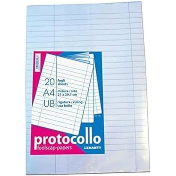 Bloc-noter - BLASETTI - 1295 - Multik färg - 21 x 29,7 cm - 20 stycken