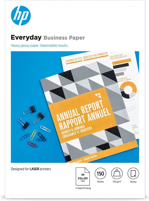 HP Everyday Business Laser -paperi (A4, 150 arkkia, kiiltävä, 120 g/m²)