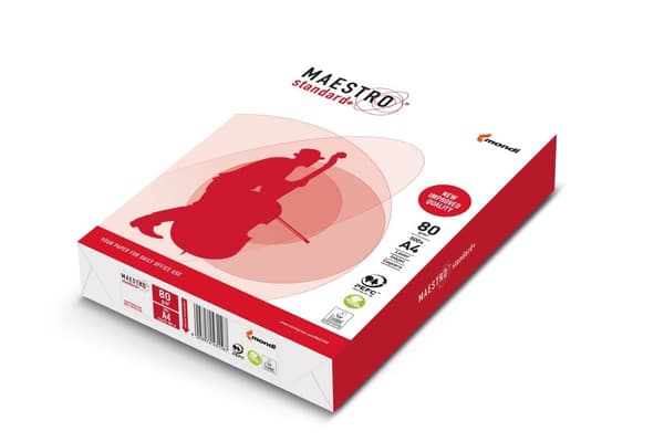 Paperi Xero Igepa Maestro Stadard Plus luokka B 94918A80 (A4; 80g/m2; 500 kpl arkkia; valkoinen paperi, mattapintainen, sileä molemmin puolin)