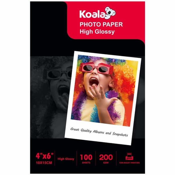 Skrivarpapper - förpackning - rulle Koala - G200-4R-100