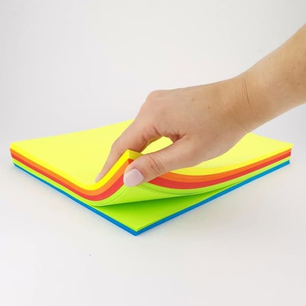 D.rect - 960137 - Paket med 250 färgade A4-papper för kopieringsmaskin - Blandning av 5 färger med 50 A4-ark