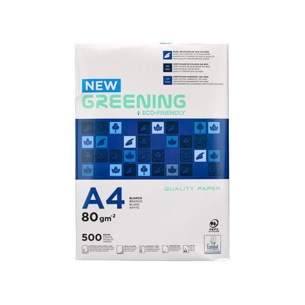 Multifunktion liderpapel papper grönare a4 80g hög kvalitet pefc vithet 146 opacitet 92 styvhet 112 500f