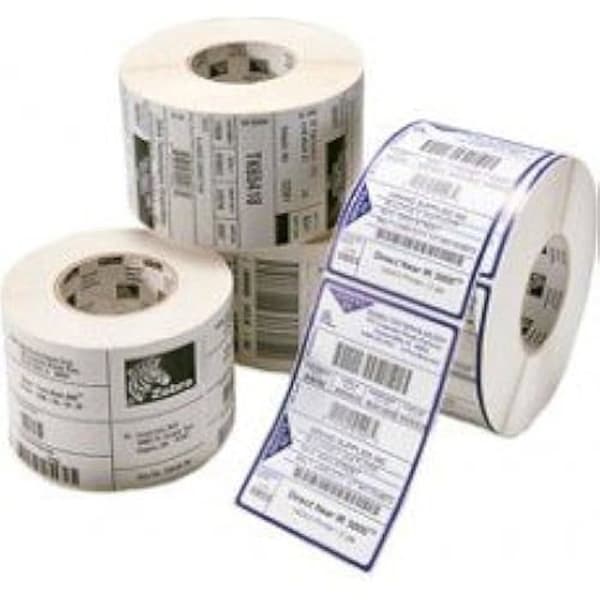 Termotransfer etikettpapper - ZEBRA - 102 x 152 mm - 25 mm - 475 Etiketter - 12 rullar