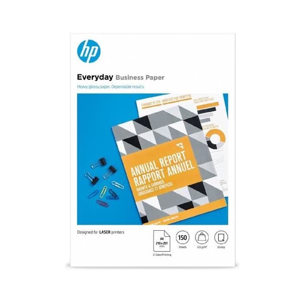 HP vardagligt professionellt papper, glättat, 120 g / m2, A4, 150 ark (7MV82A)