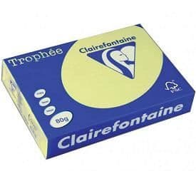 Pappersbunt - CLAIREFONTAINE - A4 - 80g - Påsklilja gul - 500 ark
