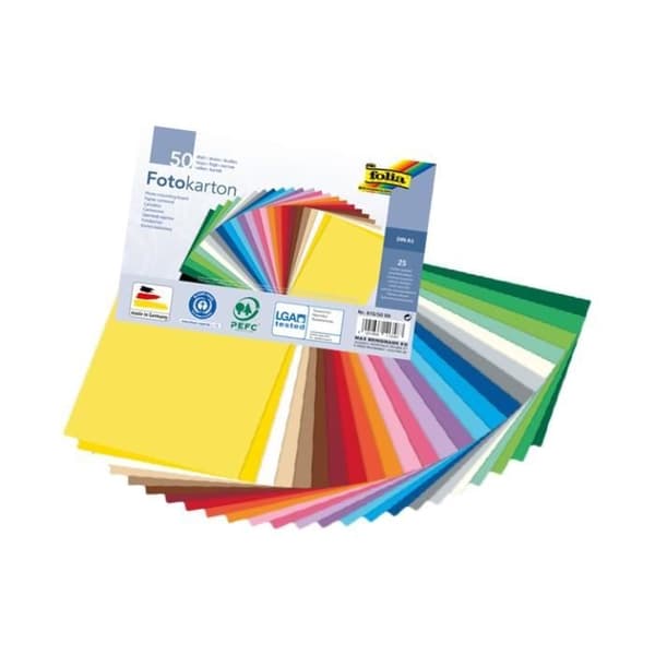 Papper - FOLIA - QM KARTONG - A4 - Grön - 300 g/m² - Förpackning med 50 ark