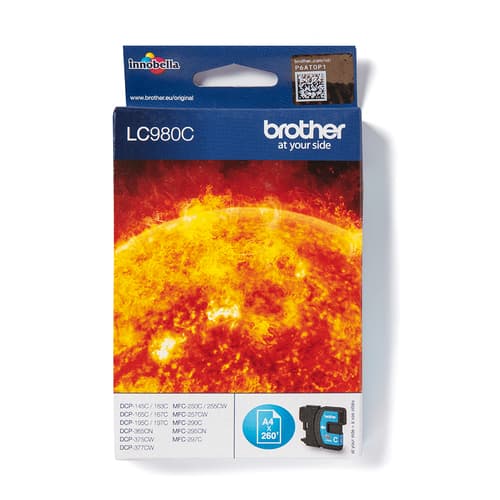 BROTHER LC-980 ink cartridge cyan standard capacity 5.5ml 260 pages 1-pack
