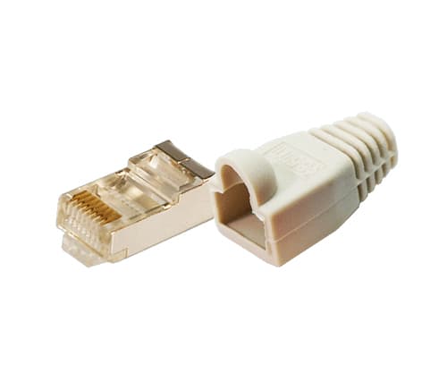 LogiLink MP0011, CAT5e, Harmaa, Muovi, Kulta, 100 kpl