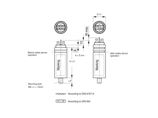 TDK B32332B6205J071 1 kpl MKP-kalvokondensaattori Liitin 2 µF 450 V/AC 5 % (Ø x L) 30 mm x 52 mm