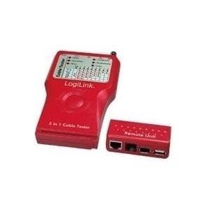LogiLink kabeltester 5-i1 med fjernenhed - netværksværktøj/testersæt (WZ0014)