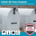Miniatyrbillede 5 af 8: DYMO® D1 holdbar (12mm x 3M), hvid på sort