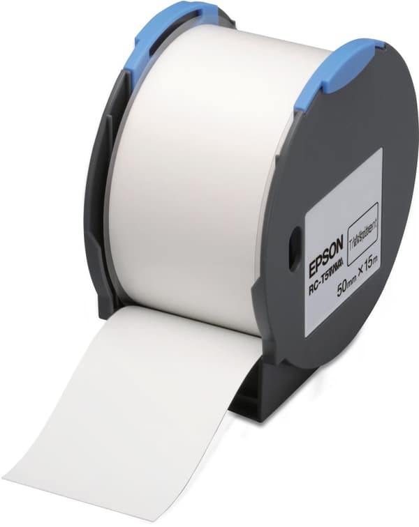 Epson RC-T5TNA - Självhäftande polyolefinplasttejp - klar - rulle (5 cm x 15 m) 1 rulle(r) - för LabelWorks Pro100 (C53S634002)