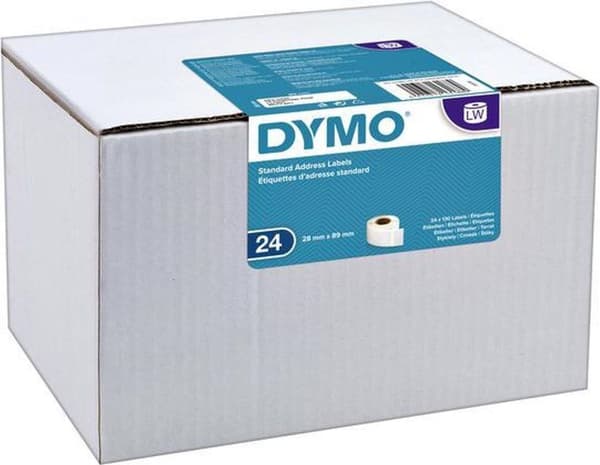 DYMO Label 99010 89X28MM 24 rullar