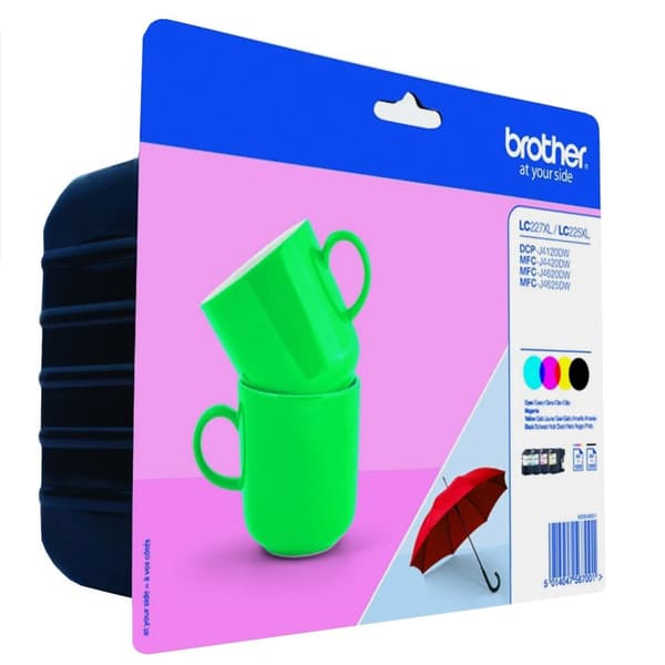 Brother LC227XLVALBP - 4-pack - hög kapacitet - svart, gul, cyan, magenta - original - blisterförpackning - bläckpatron - för Brother DCP-J4120DW, MFC