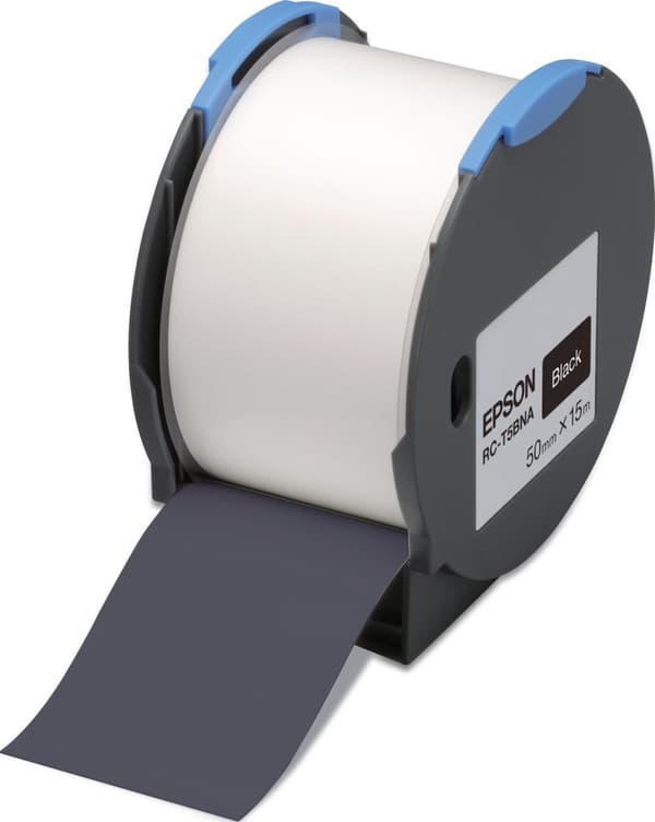 Epson RC-T5BNA - Selvklæbende polyolefin plastiktape - sort - rulle (5 cm x 15 m) 1 rulle(r) - til LabelWorks Pro100 (C53S634007)
