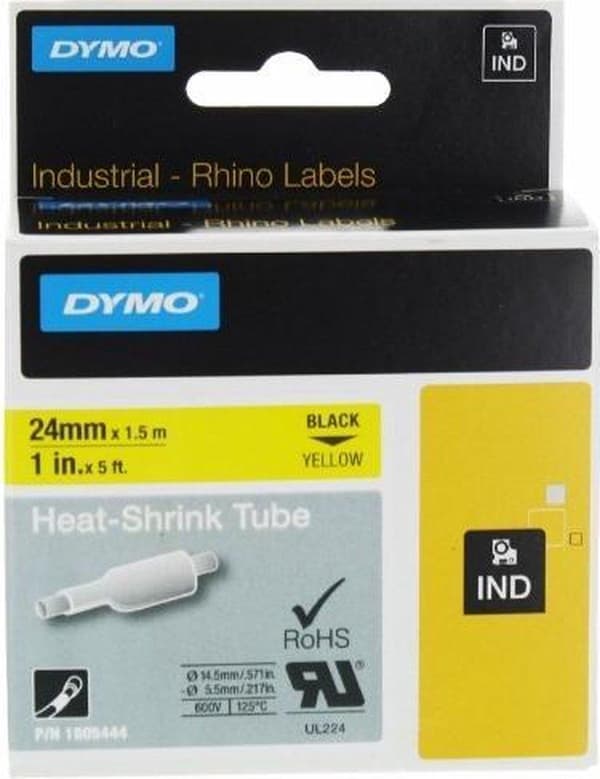 DYMO 1805444 Label Printer Tape Sort på Gul