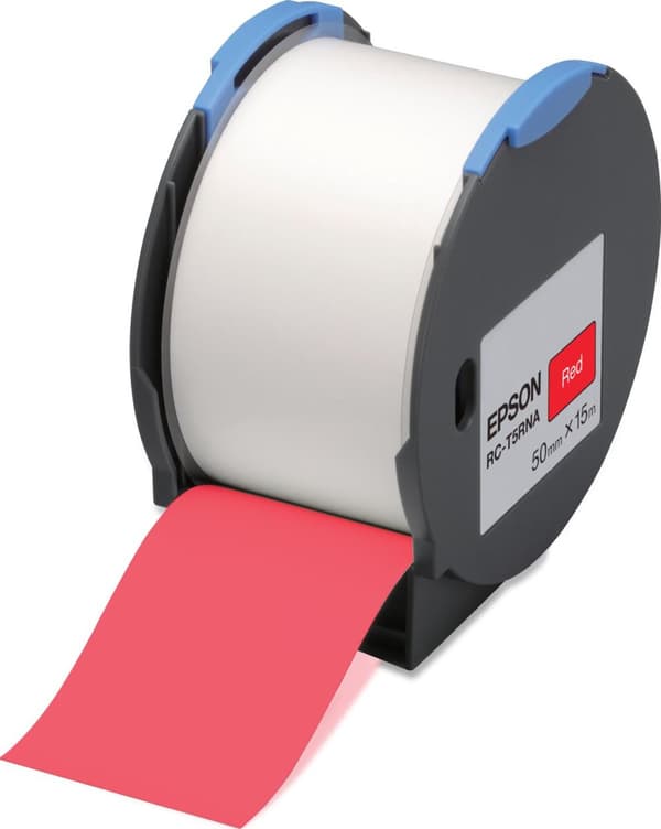 Epson RC-T5RNA - Självhäftande polyolefinplasttejp - röd - rulle (5 cm x 15 m) 1 rulle(r) - för LabelWorks Pro100