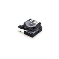 Dymo - Permanent klæbende metalliseret polyestertape - Sort på sølv - Rulle (0,9 cm x 5,5 m) - 1 rulle(r) - til Rhino 4200, 6000, 6000 Hard Case Kit,