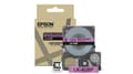 Pikkukuva 1 / 3: Epson LabelWorks LK-4UBP - musta purppuralla - rulla (1,2 cm x 8 m) 1 kasetti(a) ripustuslaatikko - teippikasetti - LabelWorks LW-C410, LW-C610 (C53S6