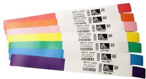 Zebra Z-Band Splash - Pink - 25,4 x 254 mm 350 label(s) (1 rulle(r) x 350) vandafvisende armbånd - til LP 2824 Plus
