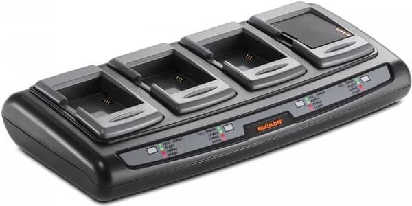 BIXOLON Quad Charger PQC-R200 - batterioplader - til BIXOLON SPP-R200II, SPP-R300, SPP-R400 Sort, Grå