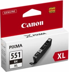 Tintes kārtridžs Canon CLI-551XL Bk Black