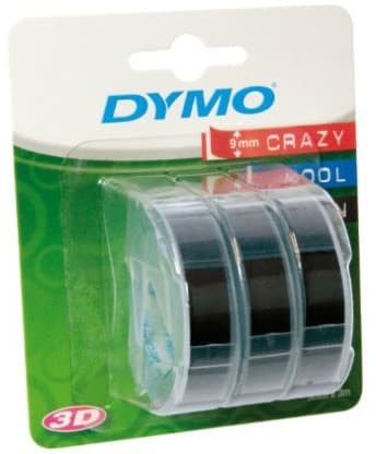 Dymo embossing tape 3D 9mm 3m 3pcs