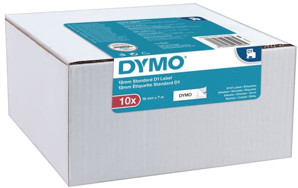 DYMO ® D1® Multi Pack - 12mm x 7m - Black on White