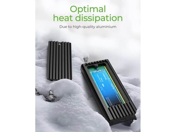 ICY BOX IB-1917M-C32 - Drevkabinett - M.2 - PCIe 3.0 x4 (NVMe) - USB 3.2 (Gen 2) - svart
