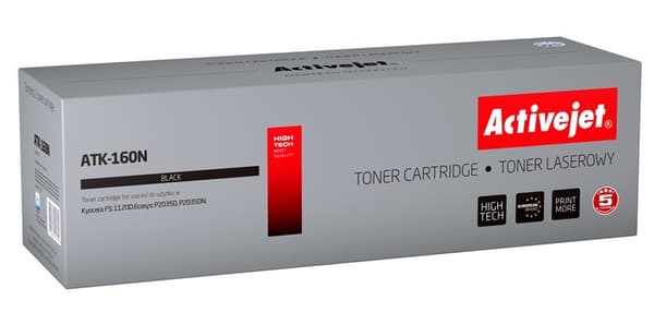 Activejet ATK-160N väriaine (korvaa Kyocera TK-160:lle; Supreme; 2 500 sivua; musta)