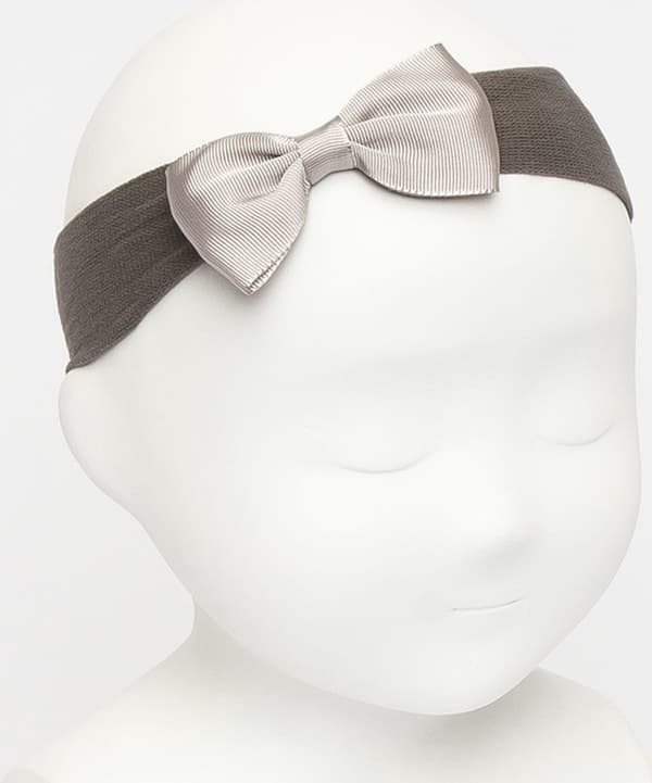 Siena hårbånd Grosgrain Bow | Tricot hårbånd | Skat | Blød | Brun| 6610
