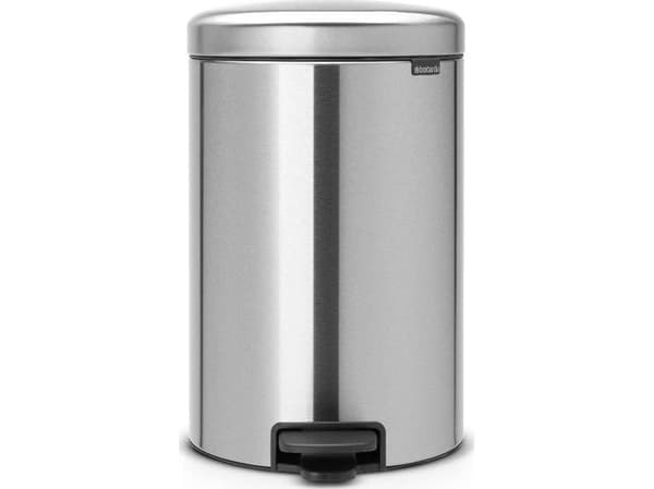 Brabantia 114021 Newicon pedalhink med plasthink, 20 L - Matt stål