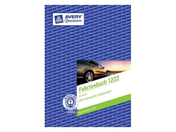 AVERY Zweckform skjemabok "Loggbok", A5, 32 ark resirkulert papir, avgiftssikkert, med årlig (1222)