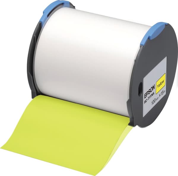 Epson RC-T1YNA - Självhäftande polyolefinplasttejp - gul - rulle (10 cm x 15 m) 1 rulle(r) - för LabelWorks Pro100 (C53S633003)