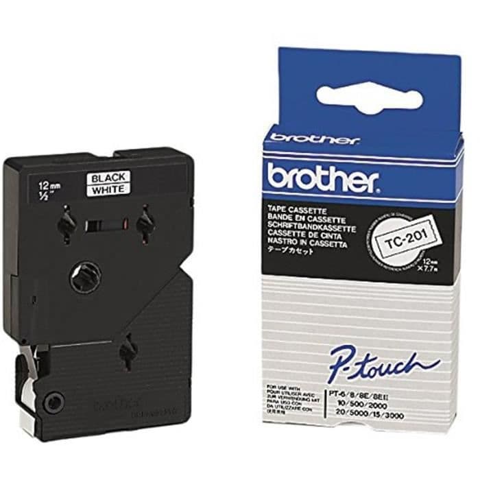 BROTHER P-TOUCH Etikettband TC-201 - 12mm
