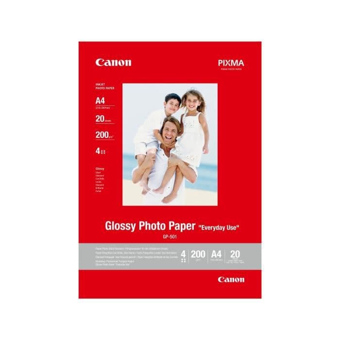 CANON Ekonomiskt glansigt fotopapper GP-501 - A4 - 20 ark