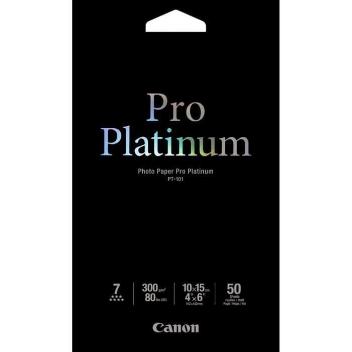 Canon PT-101 Photo Paper Pro Platinium - 50 ark format 10 X 15 cm