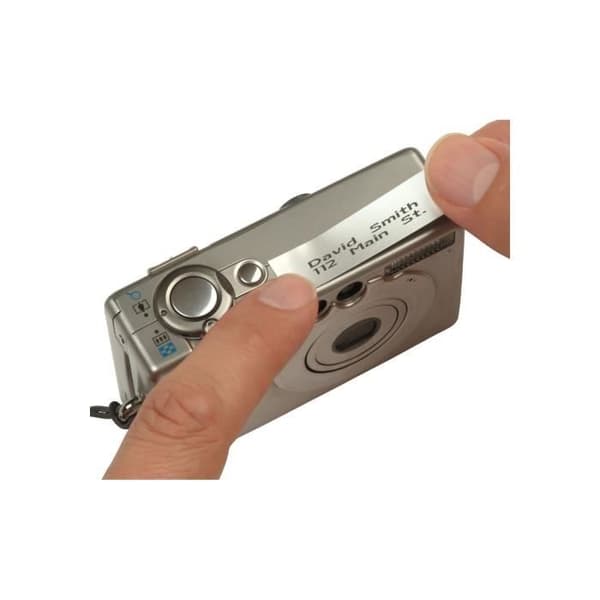 DYMO LetraTag metalltejp 12mm x 4m Svart/Silver (kompatibel med DYMO LetraTag LT100H)