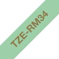 Miniatyrbillede 3 af 3: Brother TZe-RM34 - Silkeagtig - Guld på Mintgrøn - Rulle (1,2 cm x 4 m) 1 rulle(r) bånd - til P-Touch Embellish