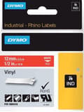 Miniatyrbild 9 av 11: DYMO 1805416 -Standardetiketter - Vit på rött - 12 mm x 5,5 m
